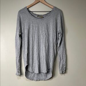 Athleta Gray Long Sleeve Women's Top Medium